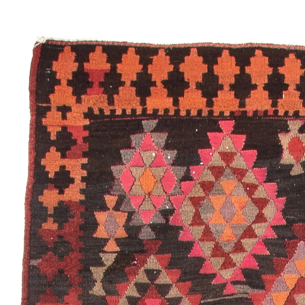 Løper Kelimteppe - Gammelt - 460 x 143 cm - flerfarget