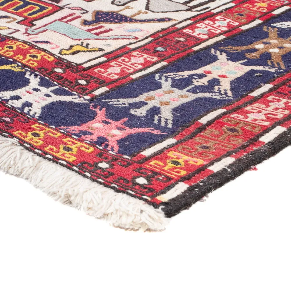 Løper Kelimteppe - Orientalsk - 135 x 109 cm - flerfarget