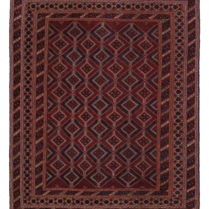 Løper Kelimteppe - Orientalsk - 177 x 156 cm - mørk beige