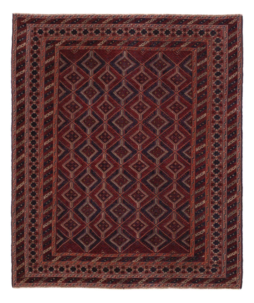 Løper Kelimteppe - Orientalsk - 177 x 156 cm - mørk beige
