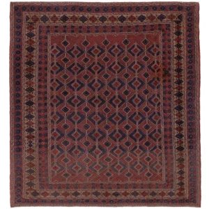Løper Kelimteppe - Orientalsk - 180 x 173 cm - mørk beige