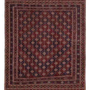 Løper Kelimteppe - Orientalsk - 186 x 158 cm - mørk beige
