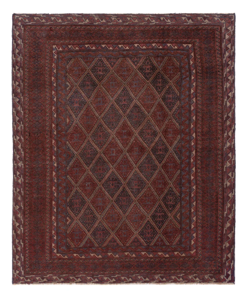 Løper Kelimteppe - Orientalsk - 187 x 157 cm - mørk beige
