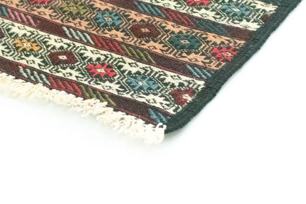 Løper Kelimteppe - Orientalsk - 190 x 75 cm - brun