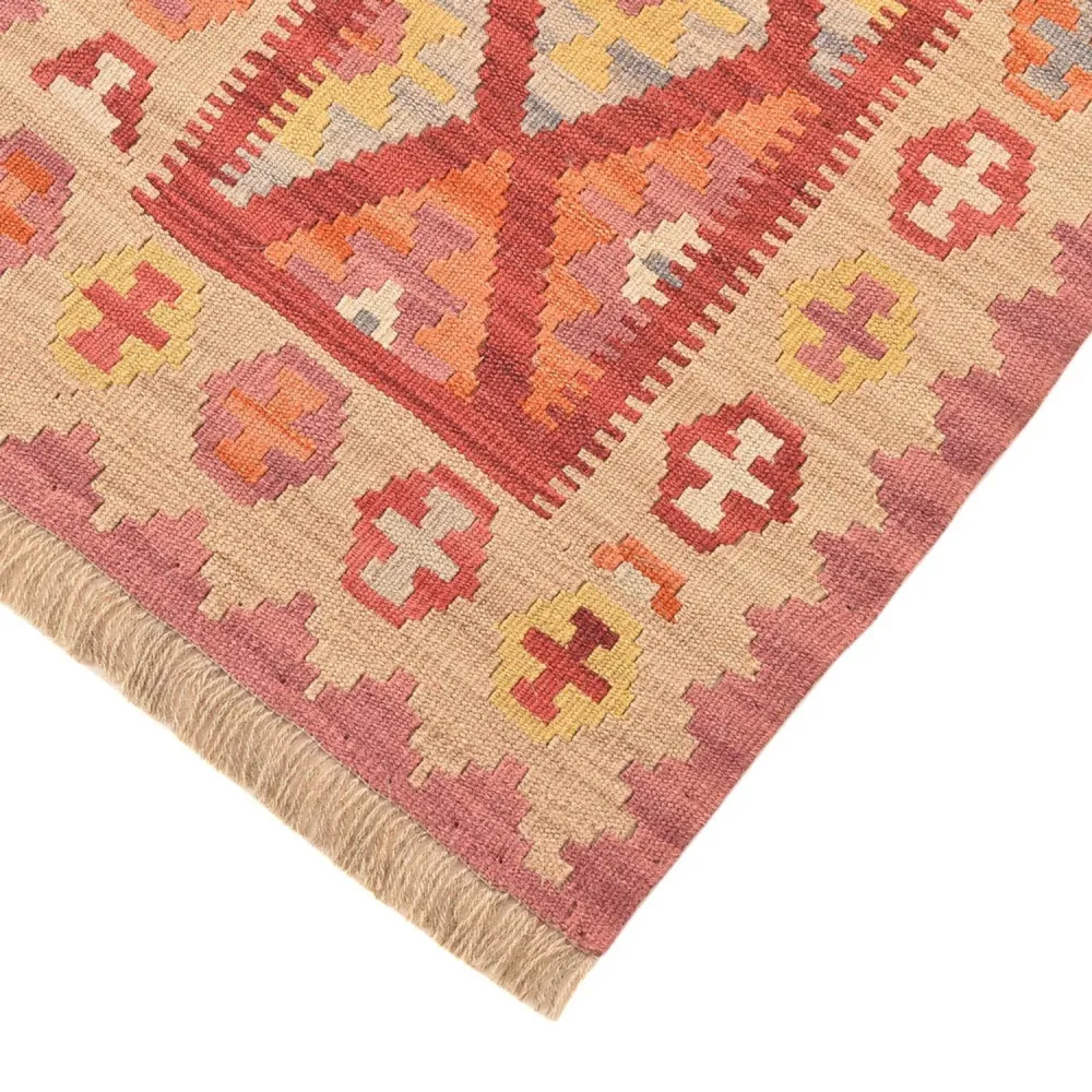 Løper Kelimteppe - Orientalsk - 195 x 59 cm - flerfarget