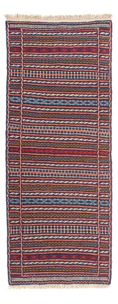 Løper Kelimteppe - Orientalsk - 200 x 70 cm - flerfarget