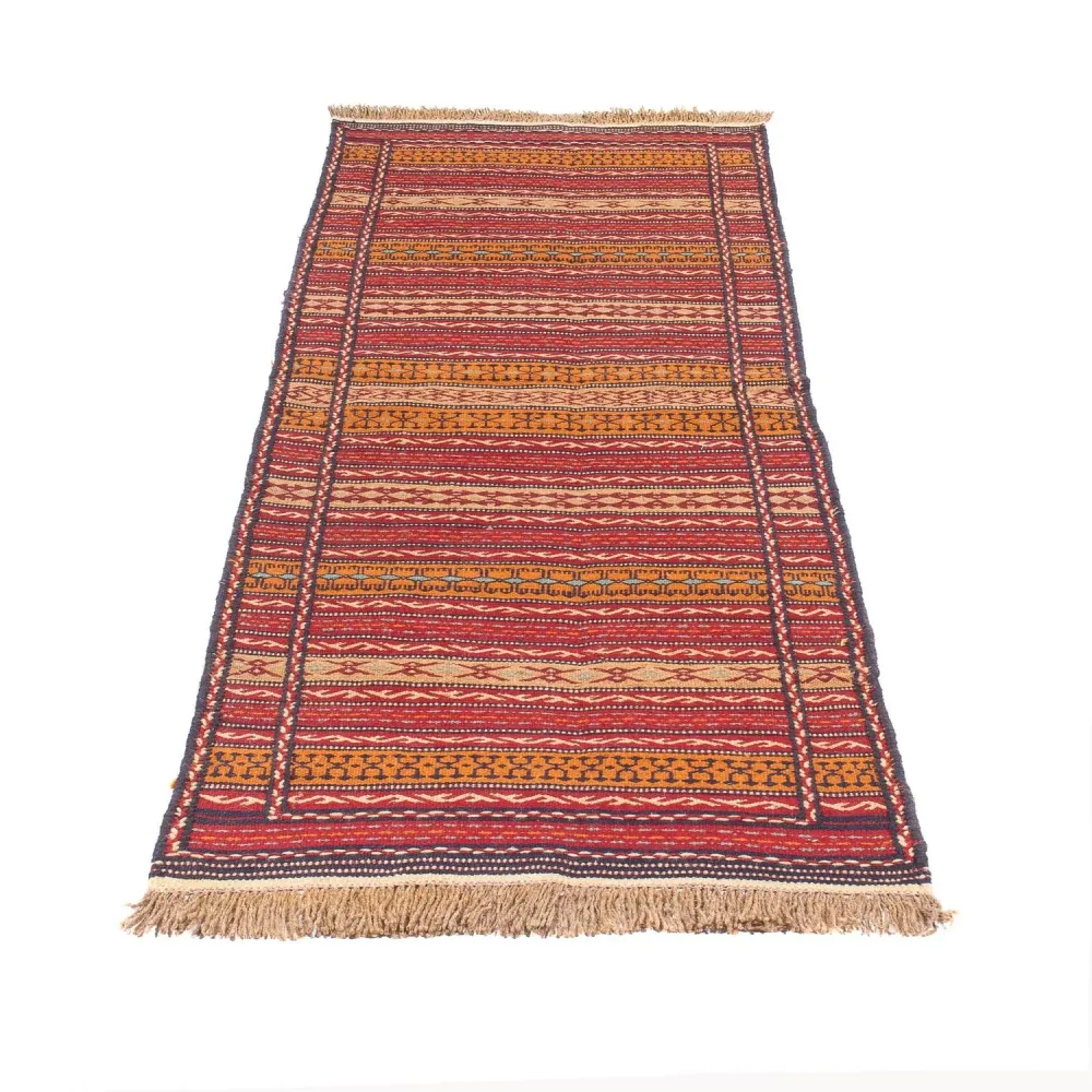 Løper Kelimteppe - Orientalsk - 200 x 70 cm - flerfarget