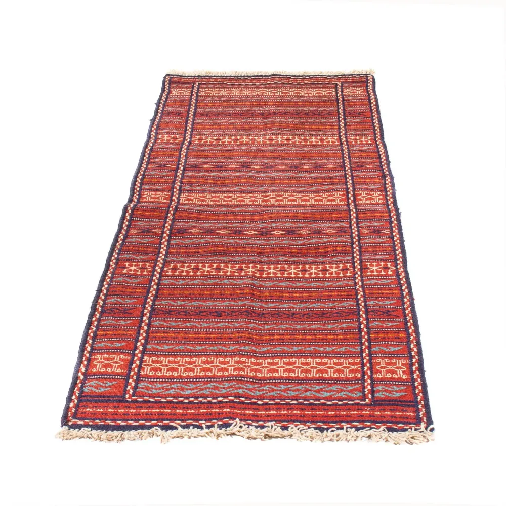 Løper Kelimteppe - Orientalsk - 200 x 70 cm - flerfarget