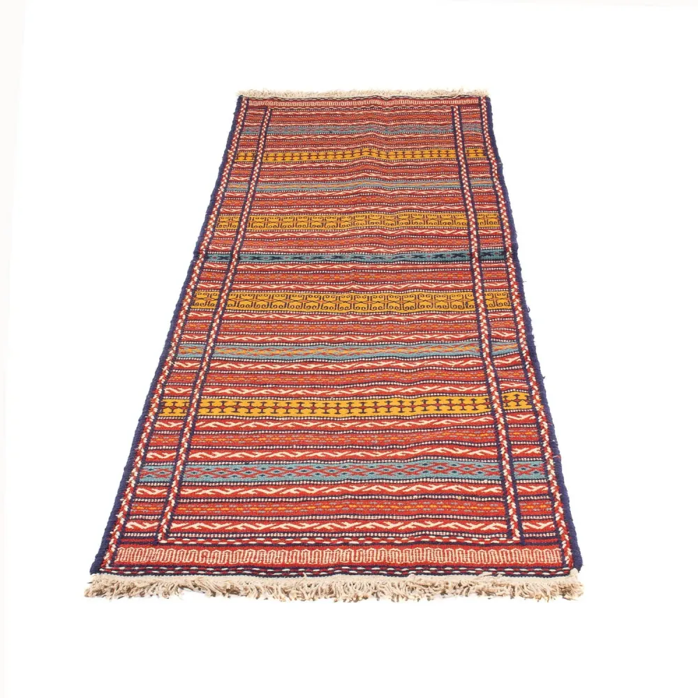 Løper Kelimteppe - Orientalsk - 200 x 70 cm - flerfarget