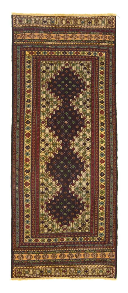Løper Kelimteppe - Orientalsk - 202 x 84 cm - blå