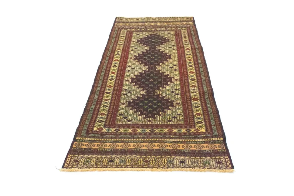 Løper Kelimteppe - Orientalsk - 202 x 84 cm - blå