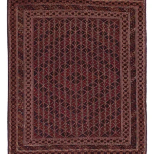 Løper Kelimteppe - Orientalsk - 208 x 190 cm - mørk beige