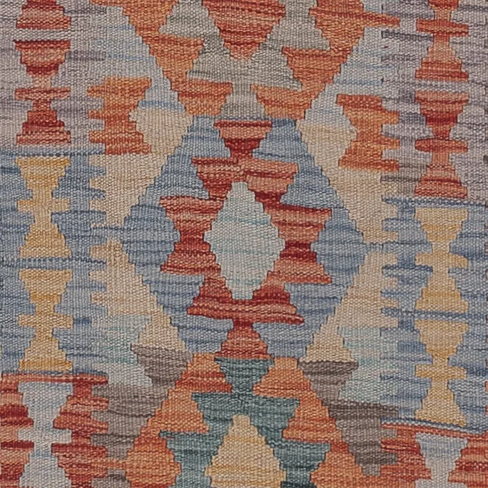 Løper Kelimteppe - Splash - 238 x 73 cm - flerfarget
