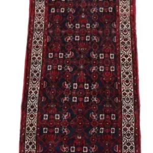 Løper Orientalsk teppe - 403 x 87 cm - mørkeblå