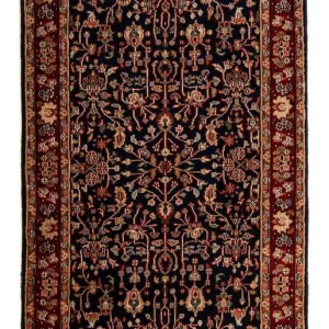 Løper Orientalsk teppe - Indus - 170 x 85 cm - mørkeblå