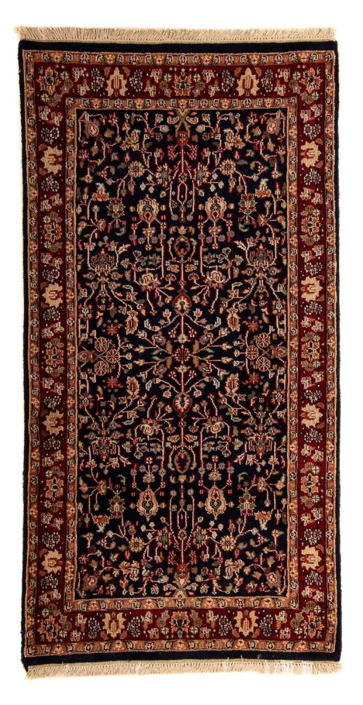 Løper Orientalsk teppe - Indus - 170 x 85 cm - mørkeblå