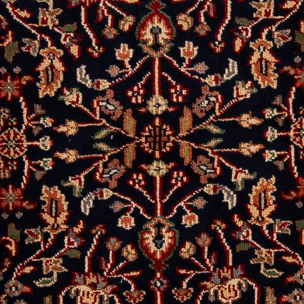 Løper Orientalsk teppe - Indus - 170 x 85 cm - mørkeblå