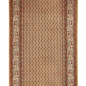 Løper Orientalsk teppe - Mir - Indus - 284 x 70 cm - beige