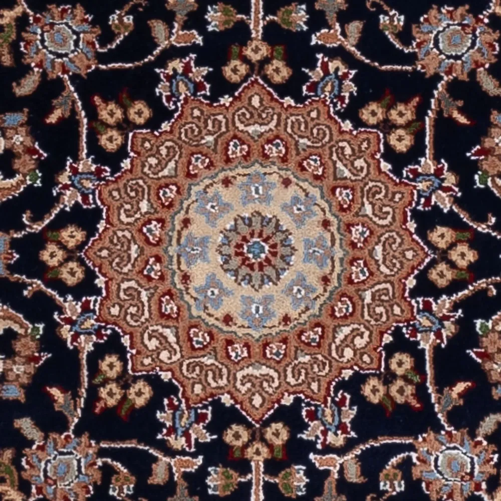 Løper Orientalsk teppe - Nain - Indus - 253 x 81 cm - mørkeblå