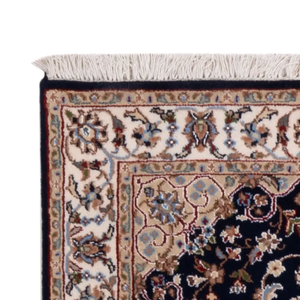Løper Orientalsk teppe - Nain - Indus - 253 x 81 cm - mørkeblå