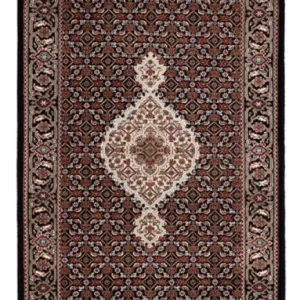 Løper Orientalsk teppe - Tabriz - 202 x 85 cm - mørk beige