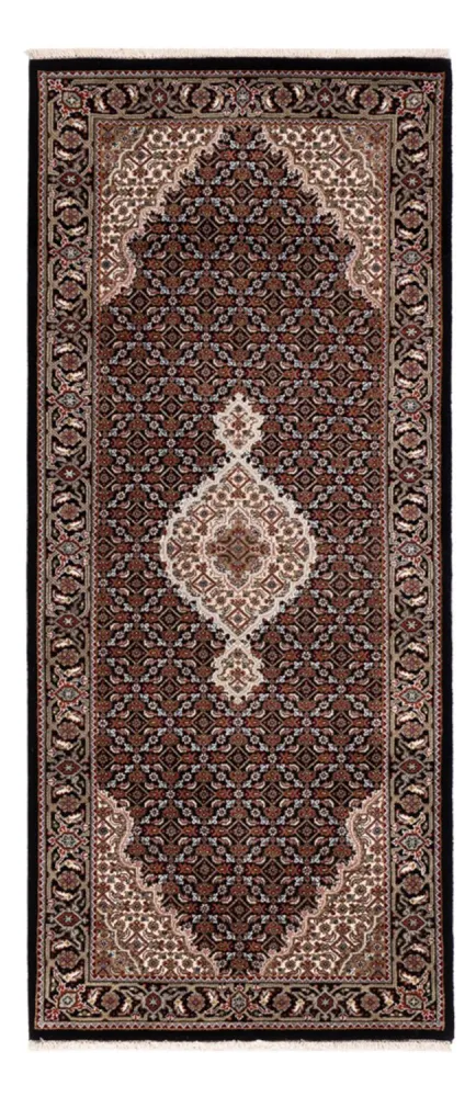 Løper Orientalsk teppe - Tabriz - 202 x 85 cm - mørk beige