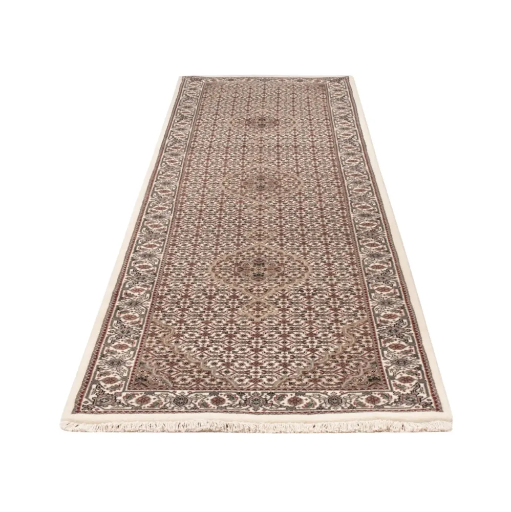 Løper Orientalsk teppe - Tabriz - 315 x 84 cm - mørk beige