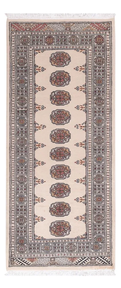 Løper Pakistan teppe - 182 x 77 cm - beige