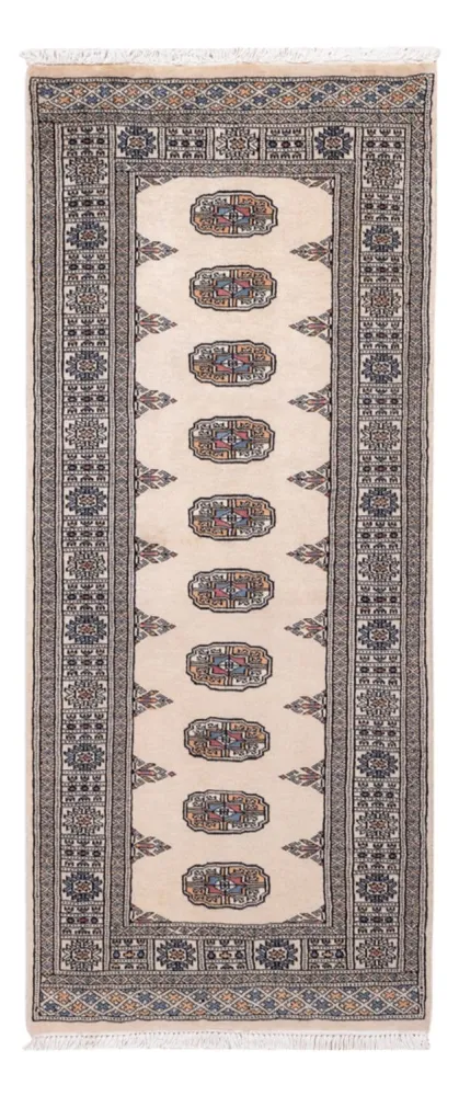 Løper Pakistan teppe - 183 x 76 cm - beige
