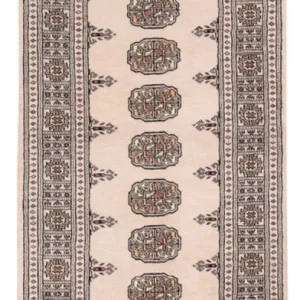 Løper Pakistan teppe - 193 x 79 cm - beige