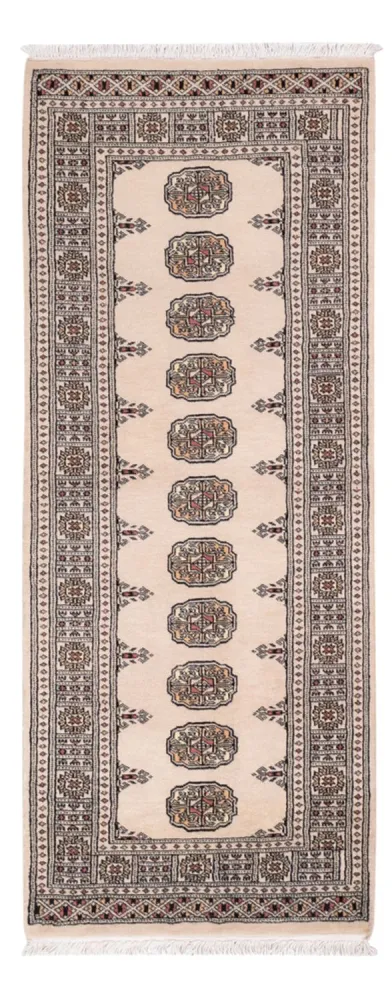 Løper Pakistan teppe - 193 x 79 cm - beige