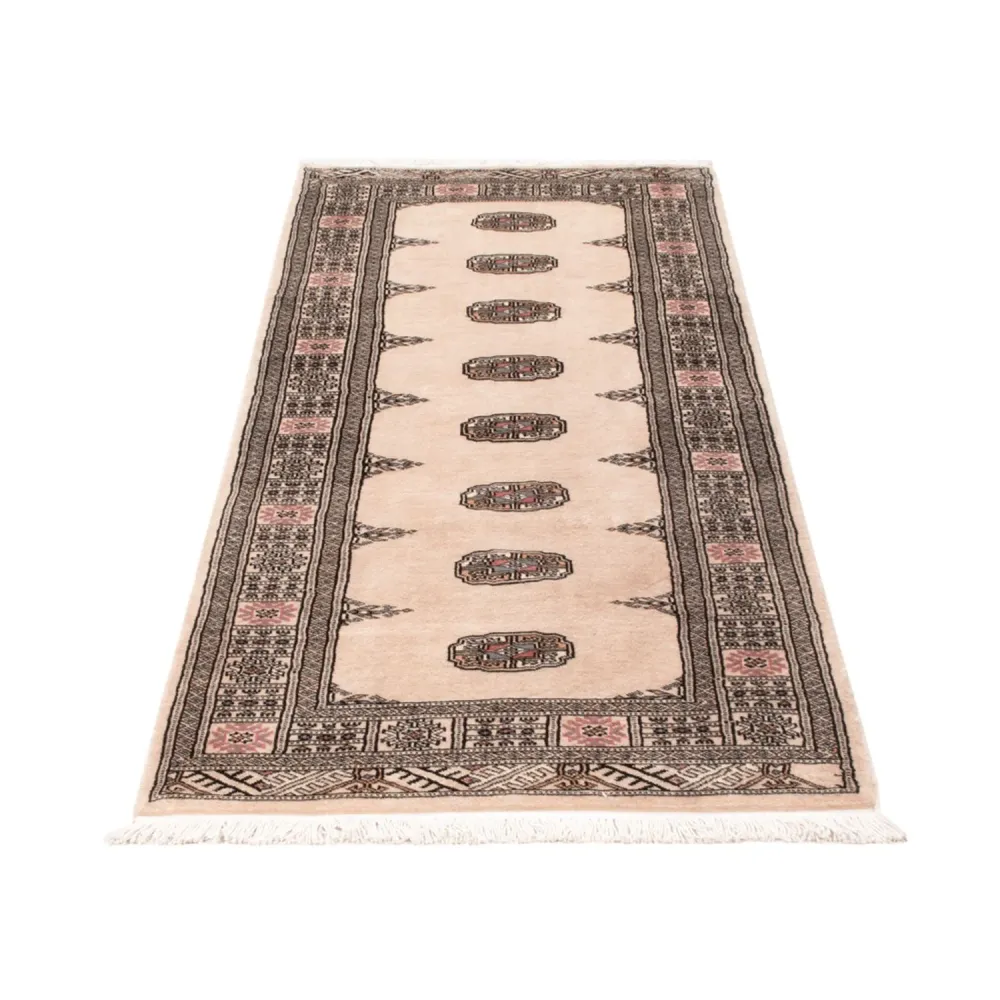 Løper Pakistan teppe - 195 x 77 cm - beige