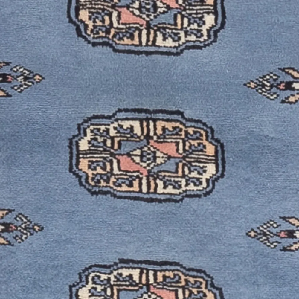 Løper Pakistan teppe - 196 x 77 cm - blå