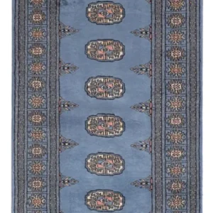 Løper Pakistan teppe - 196 x 77 cm - blå
