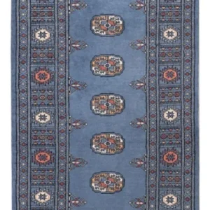 Løper Pakistan teppe - 199 x 80 cm - blå
