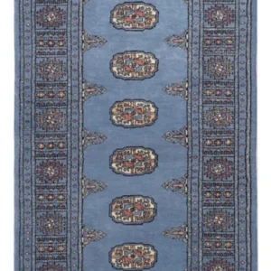 Løper Pakistan teppe - 201 x 77 cm - blå