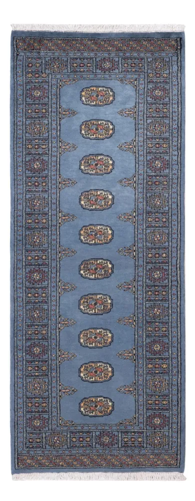 Løper Pakistan teppe - 201 x 77 cm - blå