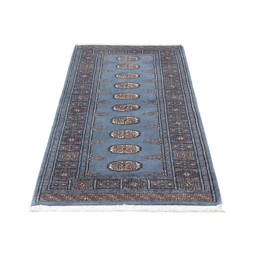 Løper Pakistan teppe - 201 x 77 cm - blå