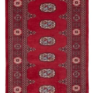 Løper Pakistan teppe - 203 x 80 cm - rød