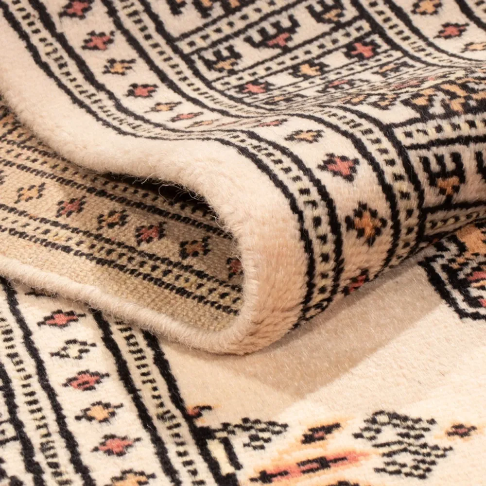 Løper Pakistan teppe - 204 x 75 cm - beige