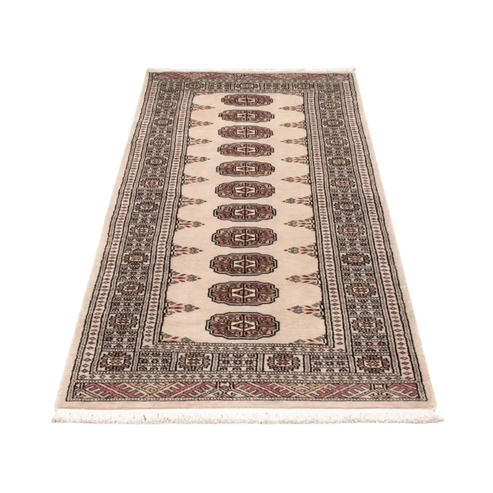 Løper Pakistan teppe - 204 x 75 cm - beige