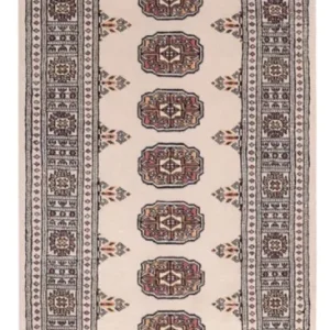 Løper Pakistan teppe - 204 x 75 cm - beige