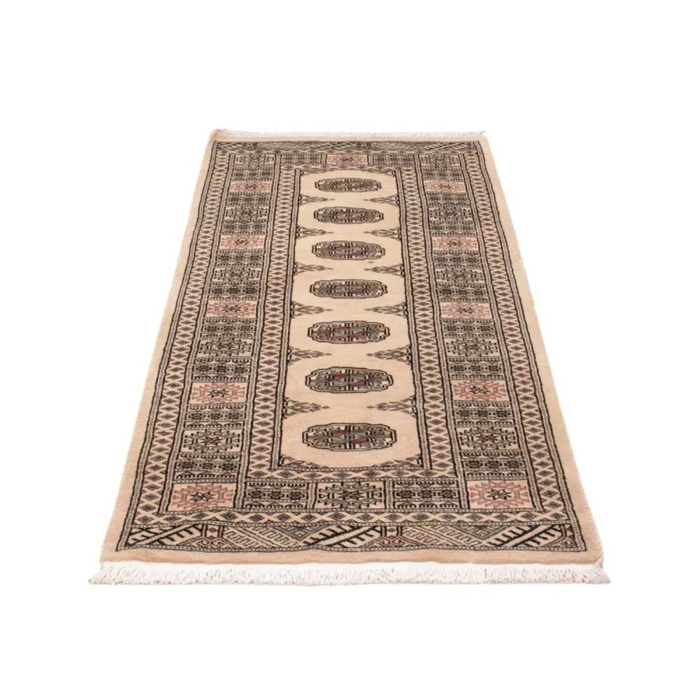 Løper Pakistan teppe - 206 x 77 cm - beige