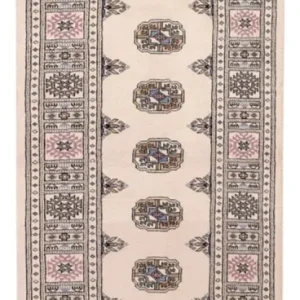 Løper Pakistan teppe - 206 x 75 cm - beige