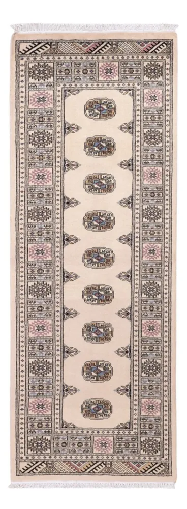 Løper Pakistan teppe - 206 x 75 cm - beige