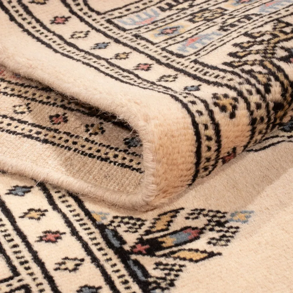 Løper Pakistan teppe - 206 x 75 cm - beige