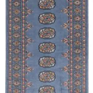 Løper Pakistan teppe - 209 x 76 cm - blå