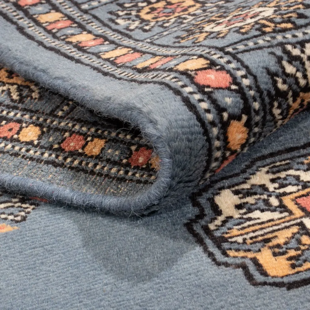 Løper Pakistan teppe - 209 x 76 cm - blå