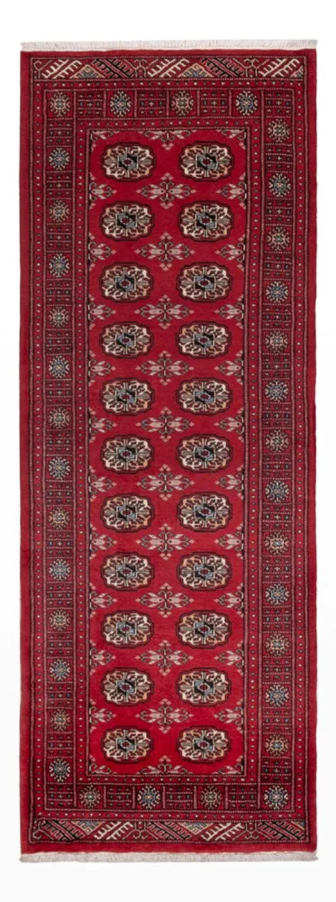 Løper Pakistan teppe - 224 x 80 cm - rød