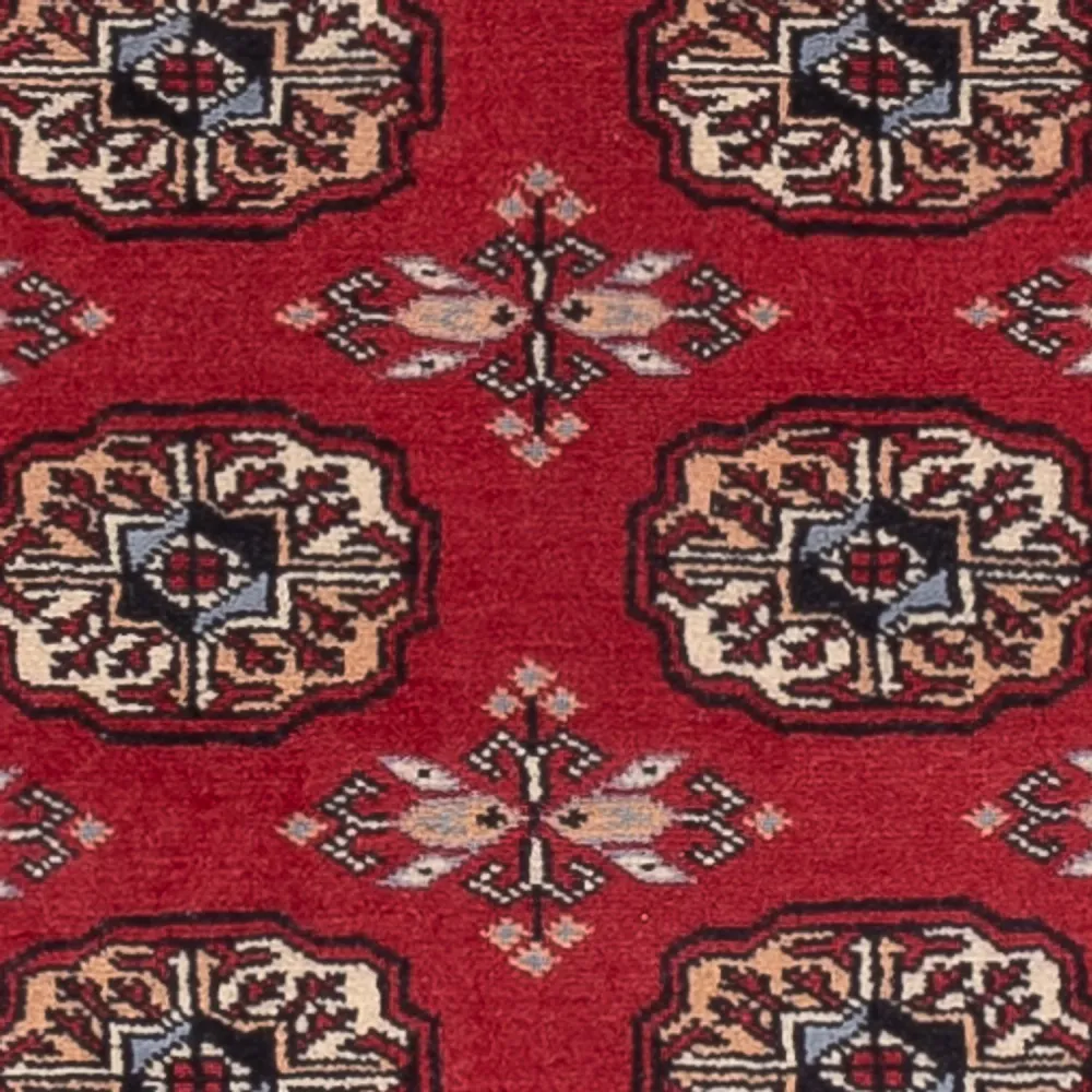 Løper Pakistan teppe - 224 x 80 cm - rød